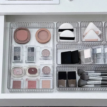 Clear Modular Drawer Organizer Bins