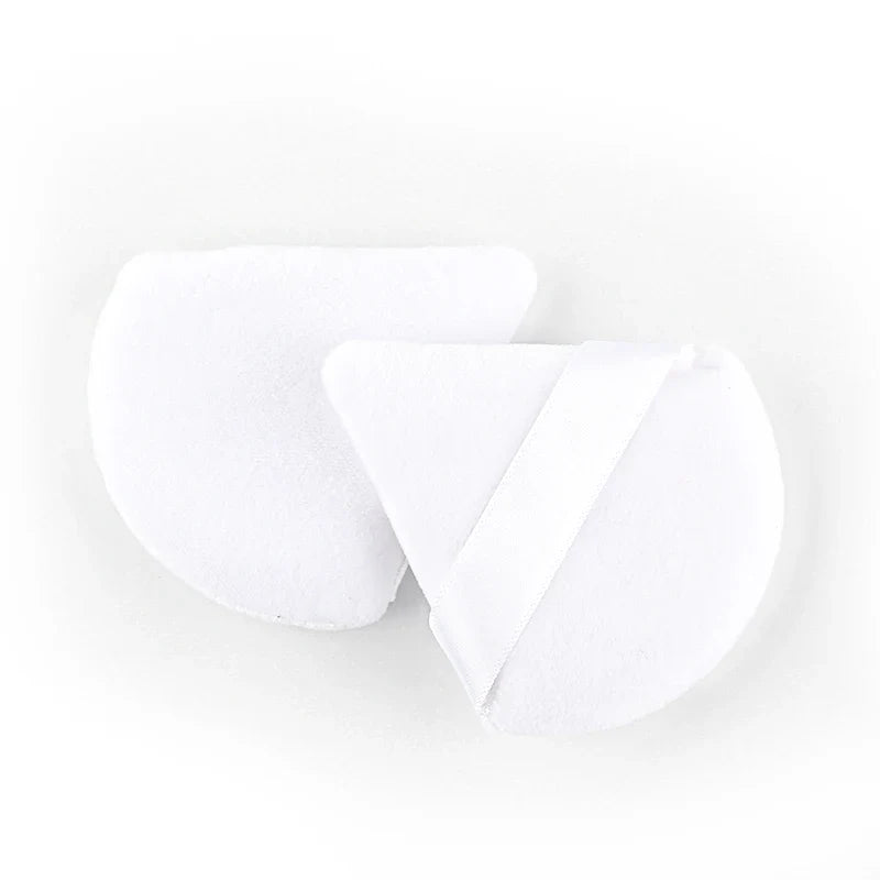 Triangle Velvet Makeup Puffs — Reusable Mini Powder Puff Set