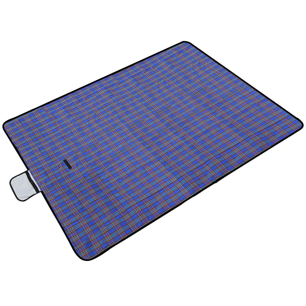 60" x 78" Waterproof Picnic Blanket Handy Mat with Strap Foldable Camping Rug for Camping Hiking Grass Travelling