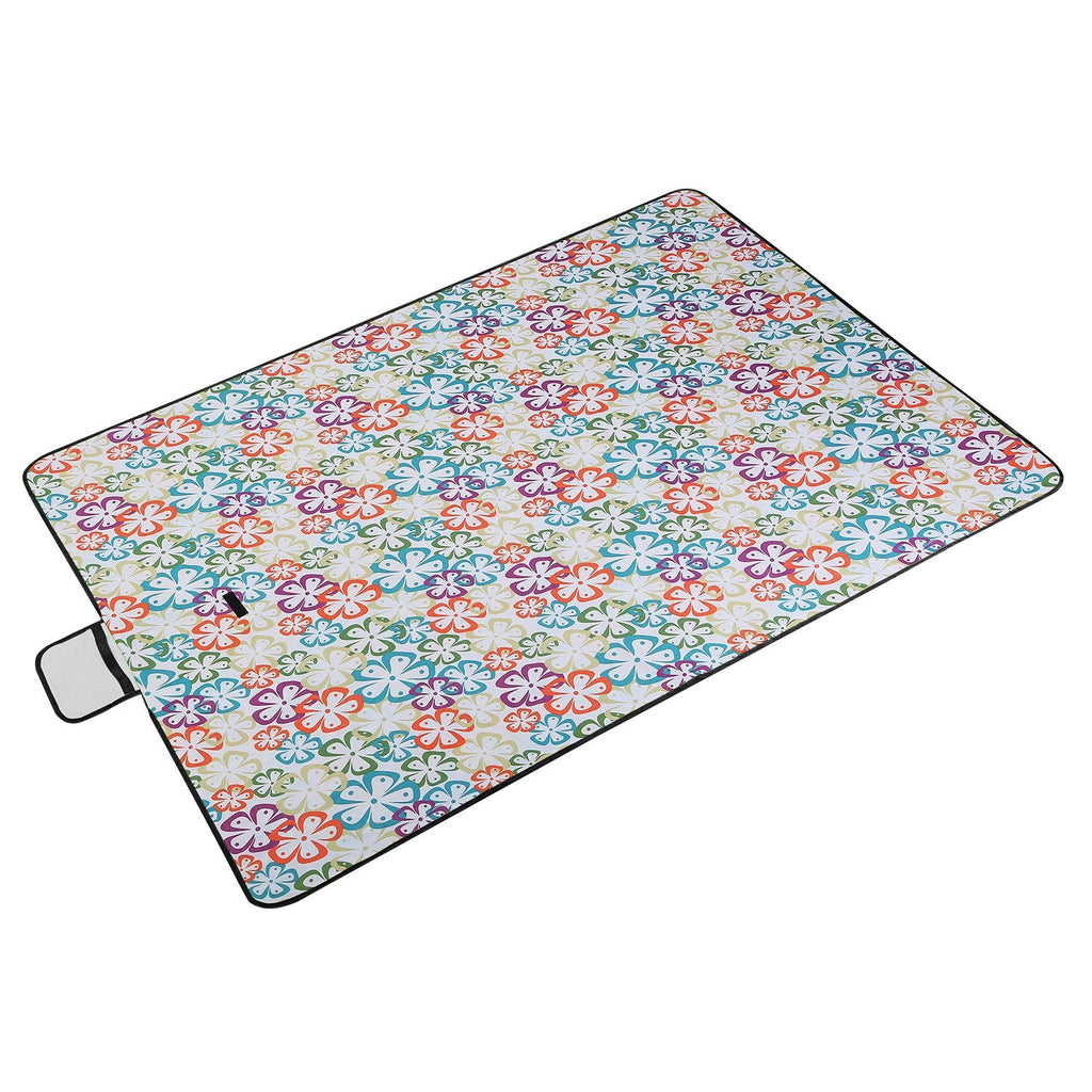 60" x 78" Waterproof Picnic Blanket Handy Mat with Strap Foldable Camping Rug for Camping Hiking Grass Travelling